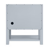 Breckenridge 30" Single Vanity, Serenity Blue, w/ 3 CM Charcoal Soapstone Quartz Top