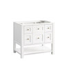 Breckenridge 36" Single Vanity, Bright White w/ 3 CM Eternal Jasmine Pearl Top