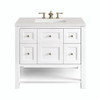 Breckenridge 36" Single Vanity, Bright White w/ 3 CM Lime Delight Top
