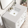 Breckenridge 36" Single Vanity, Bright White w/ 3 CM Lime Delight Top