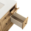Breckenridge 36" Single Vanity, Light Natural Oak w/ 3 CM Lime Delight Top