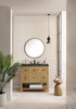 Breckenridge 36" Single Vanity, Light Natural Oak, w/ 3 CM Phantome Eclos Top