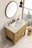 Breckenridge 36" Single Vanity, Light Natural Oak, w/ 3 CM Tajnar Eclos Top