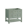 Breckenridge 36" Single Vanity, Smokey Celadon w/ 3 CM Eternal Jasmine Pearl Top