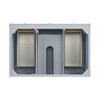 Breckenridge 36" Single Vanity, Serenity Blue, w/ 3 CM Ethereal Noctis Quartz Top