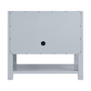 Breckenridge 36" Single Vanity, Serenity Blue, w/ 3 CM Ethereal Noctis Quartz Top