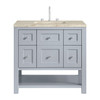 Breckenridge 36" Single Vanity, Serenity Blue, w/ 3 CM Tajnar Eclos Top