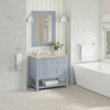 Breckenridge 36" Single Vanity, Serenity Blue, w/ 3 CM Tajnar Eclos Top