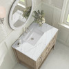 Breckenridge 36" Single Vanity, Whitewashed Oak w/ 3 CM Ethereal Noctis Silestone Top