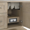 Breckenridge 36" Single Vanity, Whitewashed Oak w/ 3 CM Lime Delight Silestone Top