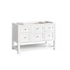 Breckenridge 48" Single Vanity, Bright White w/ 3 CM Ethereal Noctis Top
