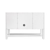 Breckenridge 48" Single Vanity, Bright White w/ 3 CM Ethereal Noctis Top