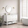 Breckenridge 48" Single Vanity, Bright White w/ 3 CM Lime Delight Top