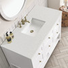 Breckenridge 48" Single Vanity, Bright White w/ 3 CM Lime Delight Top