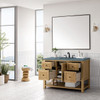 Breckenridge 48" Single Vanity, Light Natural Oak w/ 3 CM Cala Blue Top