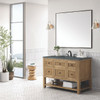 Breckenridge 48" Single Vanity, Light Natural Oak w/ 3 CM Parisien Bleu Top