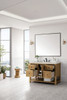 Breckenridge 48" Single Vanity, Light Natural Oak, w/ 3 CM Siberian Silestone Top