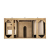 Breckenridge 48" Single Vanity, Light Natural Oak, w/ 3 CM Siberian Silestone Top