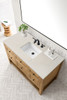 Breckenridge 48" Single Vanity, Light Natural Oak, w/ 3 CM Siberian Silestone Top