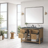Breckenridge 48" Single Vanity, Light Natural Oak w/ 3 CM Parisien Bleu Top w/FreePower Wireless Charger