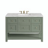 Breckenridge 48" Single Vanity, Smokey Celadon w/ 3 CM Victorian Silver Top