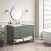 Breckenridge 48" Single Vanity, Smokey Celadon w/ 3 CM Victorian Silver Top