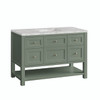 Breckenridge 48" Single Vanity, Smokey Celadon w/ 3 CM Victorian Silver Top