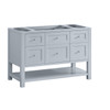 Breckenridge 48" Single Vanity, Serenity Blue, w/ 3 CM Charcoal Soapstone Quartz Top