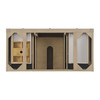 Breckenridge 48" Single Vanity, Whitewashed Oak w/ 3 CM Ethereal Noctis Silestone Top