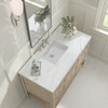 Breckenridge 48" Single Vanity, Whitewashed Oak w/ 3 CM Ethereal Noctis Silestone Top