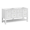 Breckenridge 60" Double Vanity, Bright White, w/ 3 CM Lime Delight Quartz Top