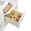 Breckenridge 60" Double Vanity, Bright White, w/ 3 CM Lime Delight Quartz Top
