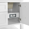 Breckenridge 60" Double Vanity, Bright White, w/ 3 CM Eternal Jasmine Pearl Quartz Top w/FreePower Wireless Charger