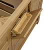 Breckenridge 60" Double Vanity, Light Natural Oak, w/ 3 CM Phantome Eclos Top