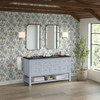 Breckenridge 60" Double Vanity, Serenity Blue, w/ 3 CM Phantome Eclos Top