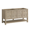 Breckenridge 60" Double Vanity, Whitewashed Oak, w/ 3 CM Lime Delight Quartz Top