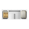 Breckenridge 60" Single Vanity, Bright White, w/ 3 CM Phantome Eclos Top