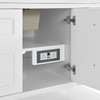 Breckenridge 60" Single Vanity, Bright White, w/ 3 CM Eternal Jasmine Pearl Silestone Top w/ FreePower Wireless Charger