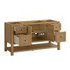 Breckenridge 60" Single Vanity, Light Natural Oak, w/ 3 CM Tajnar Eclos Top