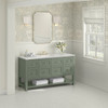 Breckenridge 60" Single Vanity, Smokey Celadon, w/ 3 CM Eternal Jasmine Pearl Silestone Top w/ FreePower Wireless Charger