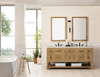 Breckenridge 72" Double Vanity, Light Natural Oak, w/ 3 CM Tajnar Eclos Top