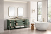 Breckenridge 72" Double Vanity, Smokey Celadon, w/ 3 CM Tajnar Eclos Top