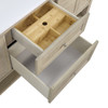 Breckenridge 72" Double Vanity, Whitewashed Oak w/ 3 CM Victorian Silver Silestone Top