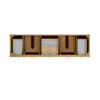 Breckenridge 84" Double Vanity, Light Natural Oak w/ 3 CM Eternal Jasmine Pearl Top w/FreePower Wireless Charger