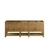Breckenridge 84" Double Vanity, Light Natural Oak w/ 3 CM Eternal Jasmine Pearl Top w/FreePower Wireless Charger
