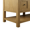 Breckenridge 84" Double Vanity, Light Natural Oak w/ 3 CM Eternal Jasmine Pearl Top w/FreePower Wireless Charger