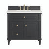 Lorelai 36" Single Vanity, Black Onyx w/ 3 CM Lime Delight Silestone Top