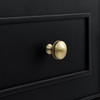 Lorelai 36" Single Vanity, Black Onyx w/ 3 CM Parisien Bleu Silestone Top