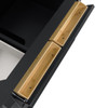 Lorelai 36" Single Vanity, Black Onyx w/ 3 CM Parisien Bleu Silestone Top
