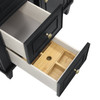Lorelai 36" Single Vanity, Black Onyx, w/ 3 CM Siberian Silestone Top